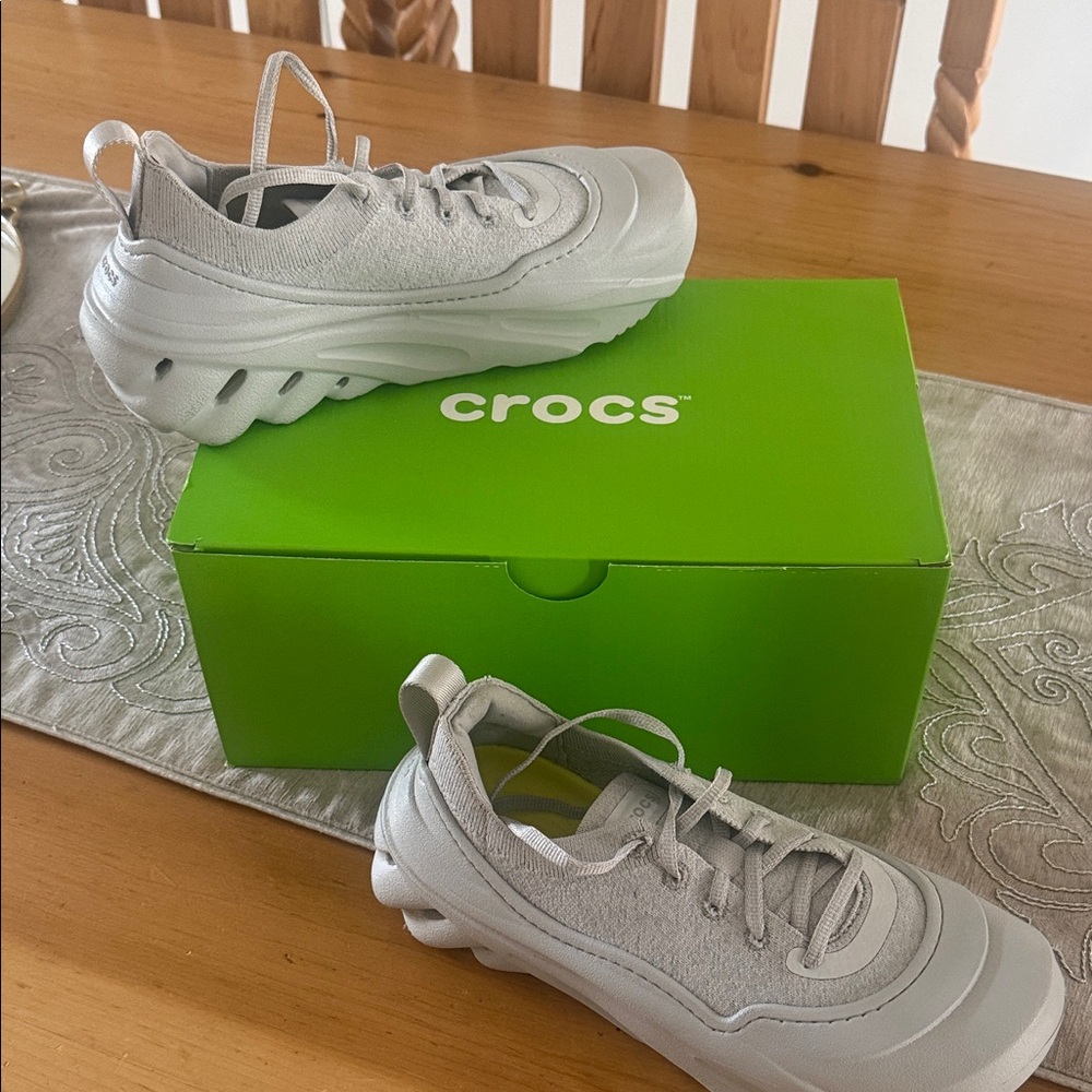 CROCS Light Gray Athletic Shoes